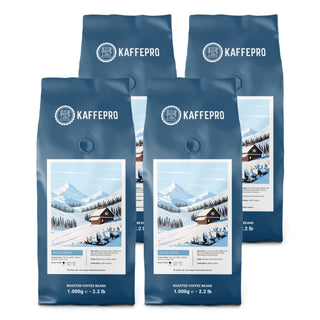 Kaffepro Arctic Shine - Kaffepaket: 4 x 1kg Kaffebönor