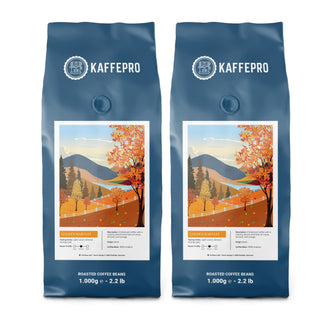 Kaffepro Golden Harvest - Kaffepaket: 2 x 1kg Kaffebönor