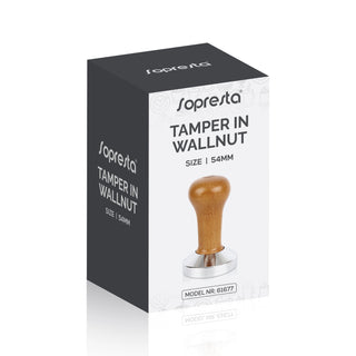 Sopresta Tamper med Ekhandtag 54mm